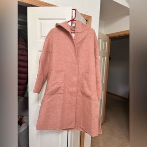 Bella & bloom Cozy Pink Hooded Coat with Pockets